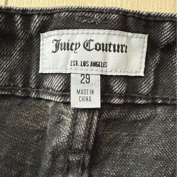 NWT Juicy Couture Wide Leg Jeans in Black Wash Women’s Size 29 - Picture 9 of 15